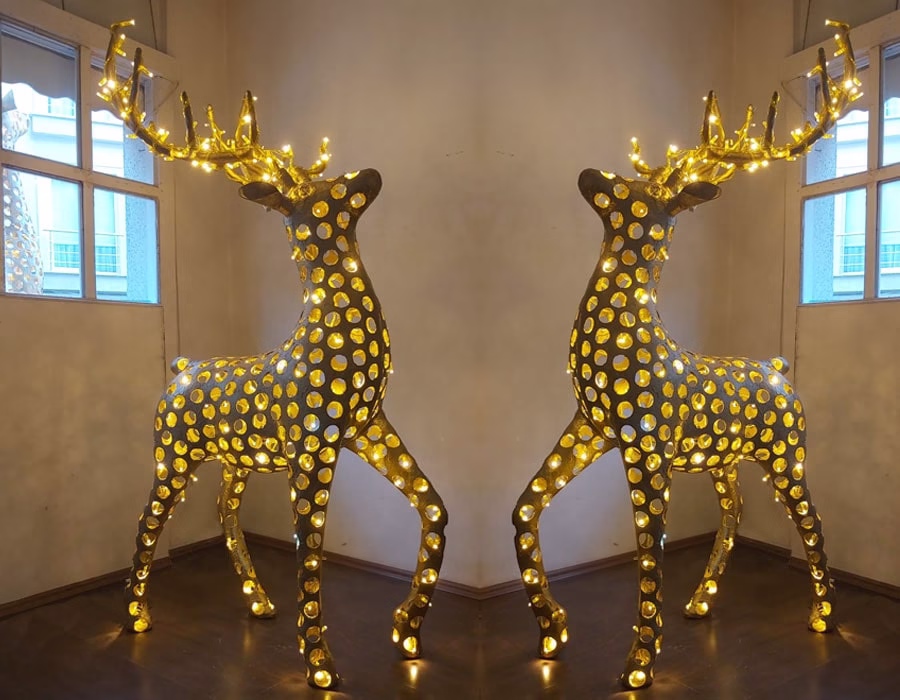 LED Işıklı Geyik